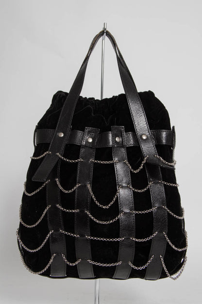VELVET CHAIN PURSE