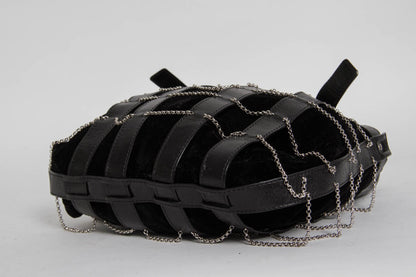 VELVET CHAIN PURSE