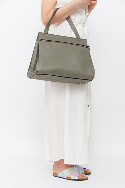 SAGE GREEN EDGE PURSE