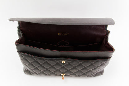 JUMBO QUILTED CAVIAR FLAP BAG