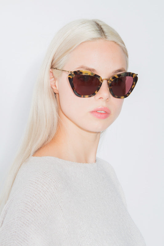 TORTOISESHELL CAT EYE SUNGLASSES
