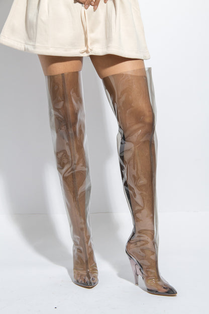 TUBULAR THIGH HIGH BOOTS