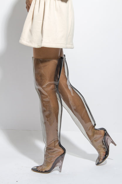 TUBULAR THIGH HIGH BOOTS