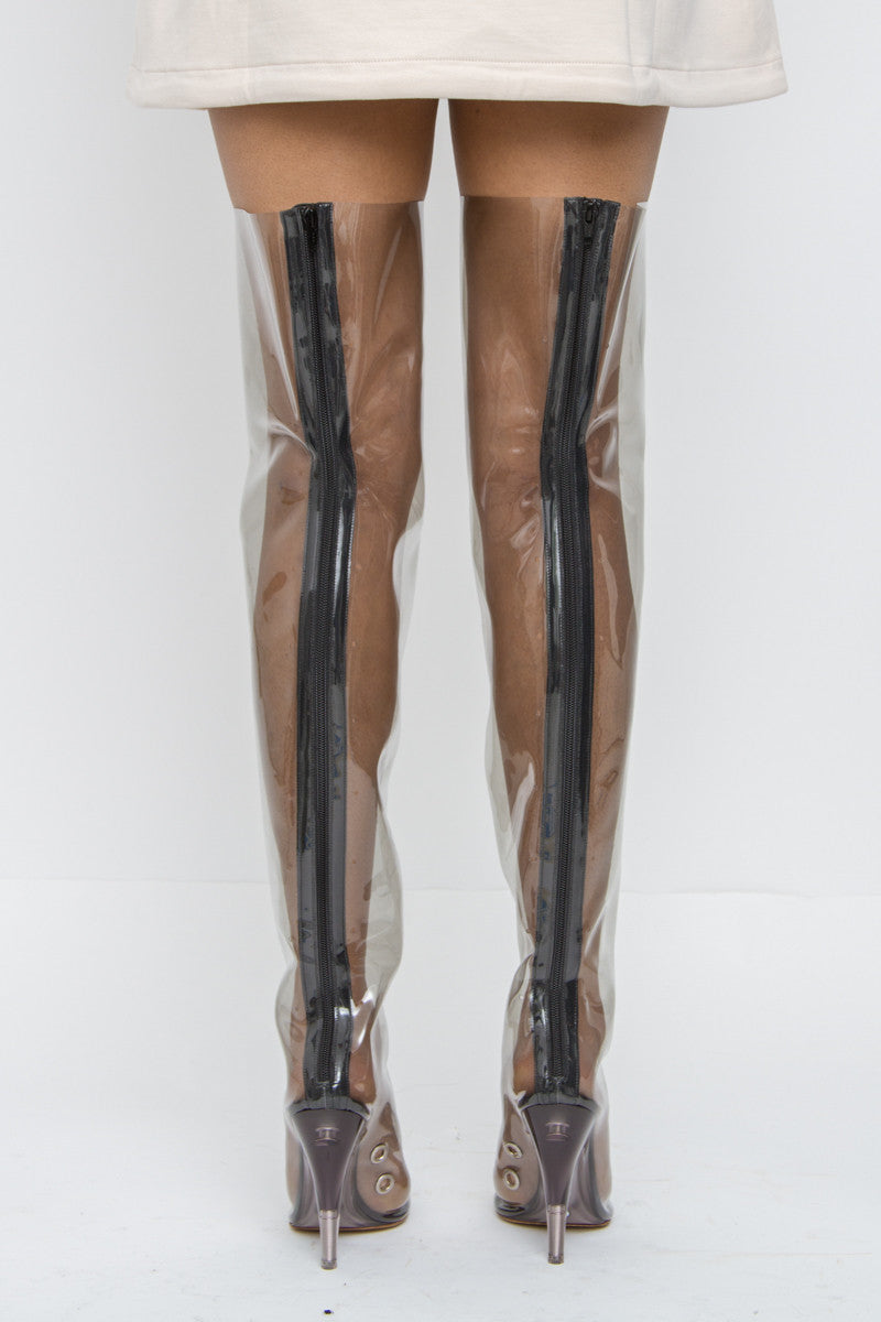 TUBULAR THIGH HIGH BOOTS