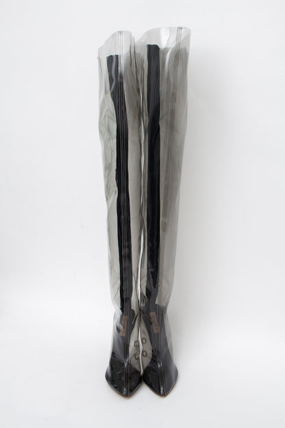 TUBULAR THIGH HIGH BOOTS