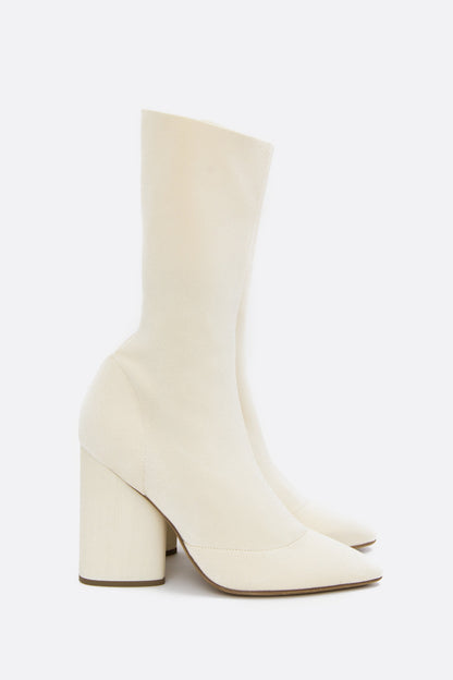 IVORY KNIT BOOTS