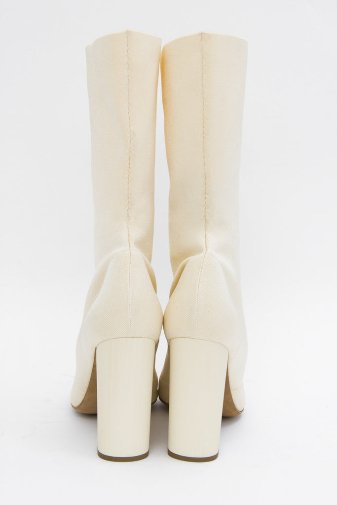 IVORY KNIT BOOTS