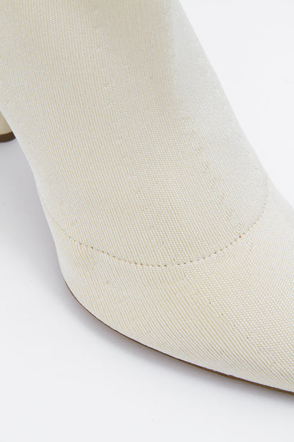 IVORY KNIT BOOTS