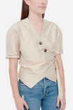 VOYAGER BALLOON GOLD BLOUSE