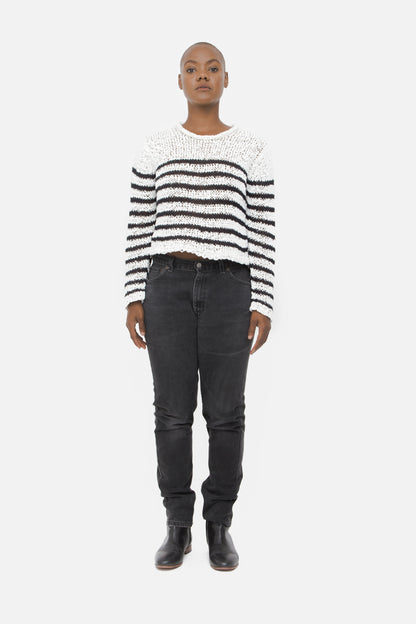 STRIPE KNIT SWEATER WITH TAGS