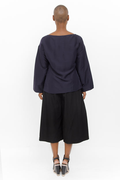 TIE SILK BLOUSE