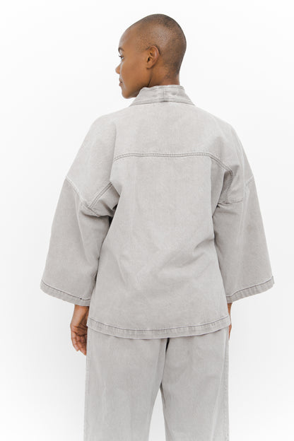 GRAY DENIM SET