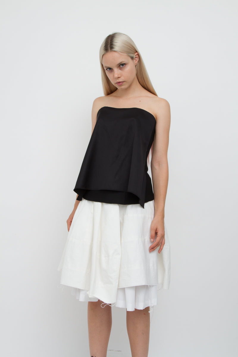 STRAPLESS BLOUSE