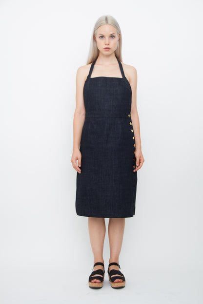 DENIM APRON DRESS