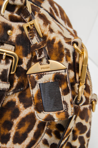LEOPARD PONYHAIR PURSE
