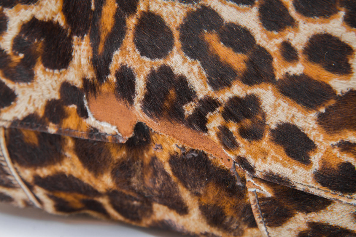 LEOPARD PONYHAIR PURSE