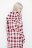 JINNIEFELD GINGHAM WRAP DRESS WITH TAGS