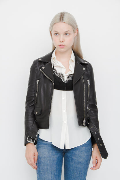 MOCK LEATHER JACKET