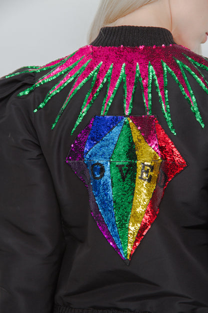 NEW 2017 EMBELLISHED BOMBER