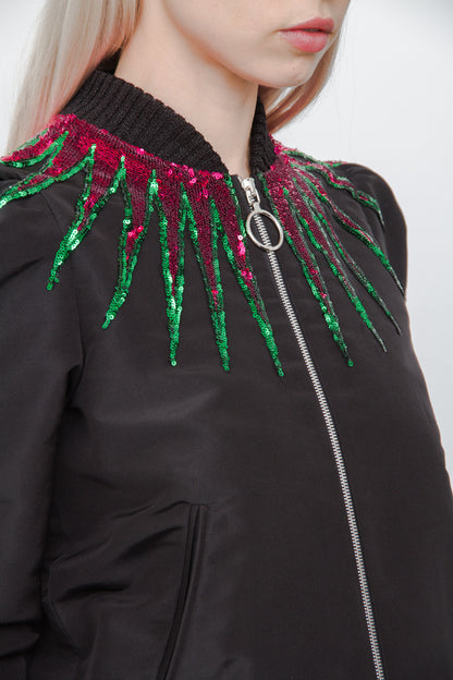 NEW 2017 EMBELLISHED BOMBER