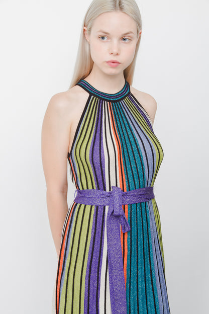 ACCORDION MAXI DRESS WITH TAGS