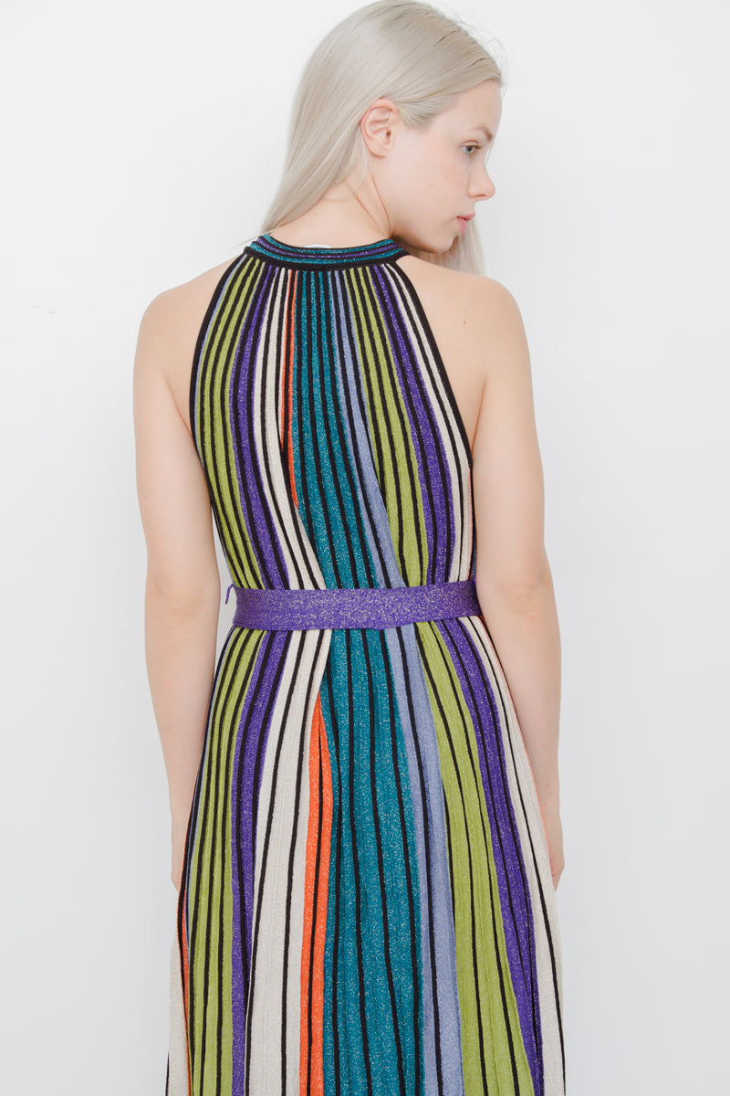 ACCORDION MAXI DRESS WITH TAGS
