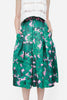 SILK FLORAL SKIRT WITH TAGS