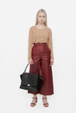 LEATHER CULOTTES WITH TAGS