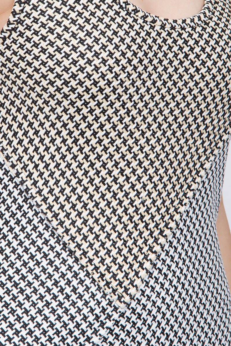 FRINGE BASKETWEAVE DRESS
