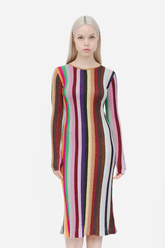 FW 2015 RAINBOW STRIPE DRESS