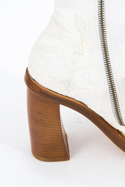 CURVED EMBROIDERED BOOTS