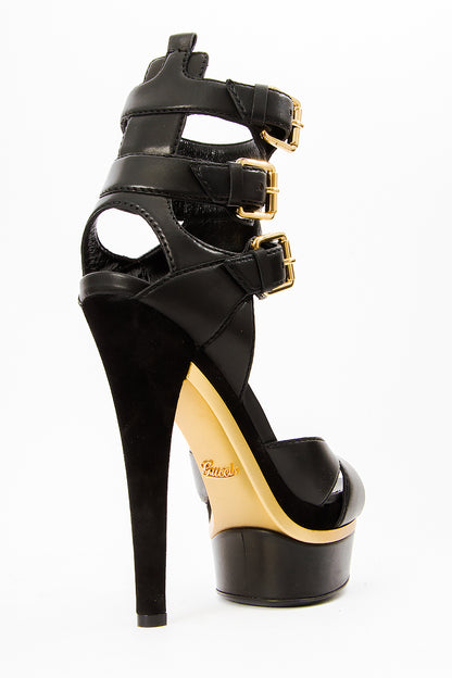 BUCKLE PLATFORMS WITH TAGS
