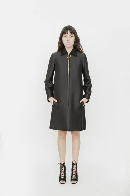 HOOP ZIPPER COAT