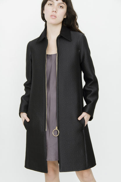 HOOP ZIPPER COAT