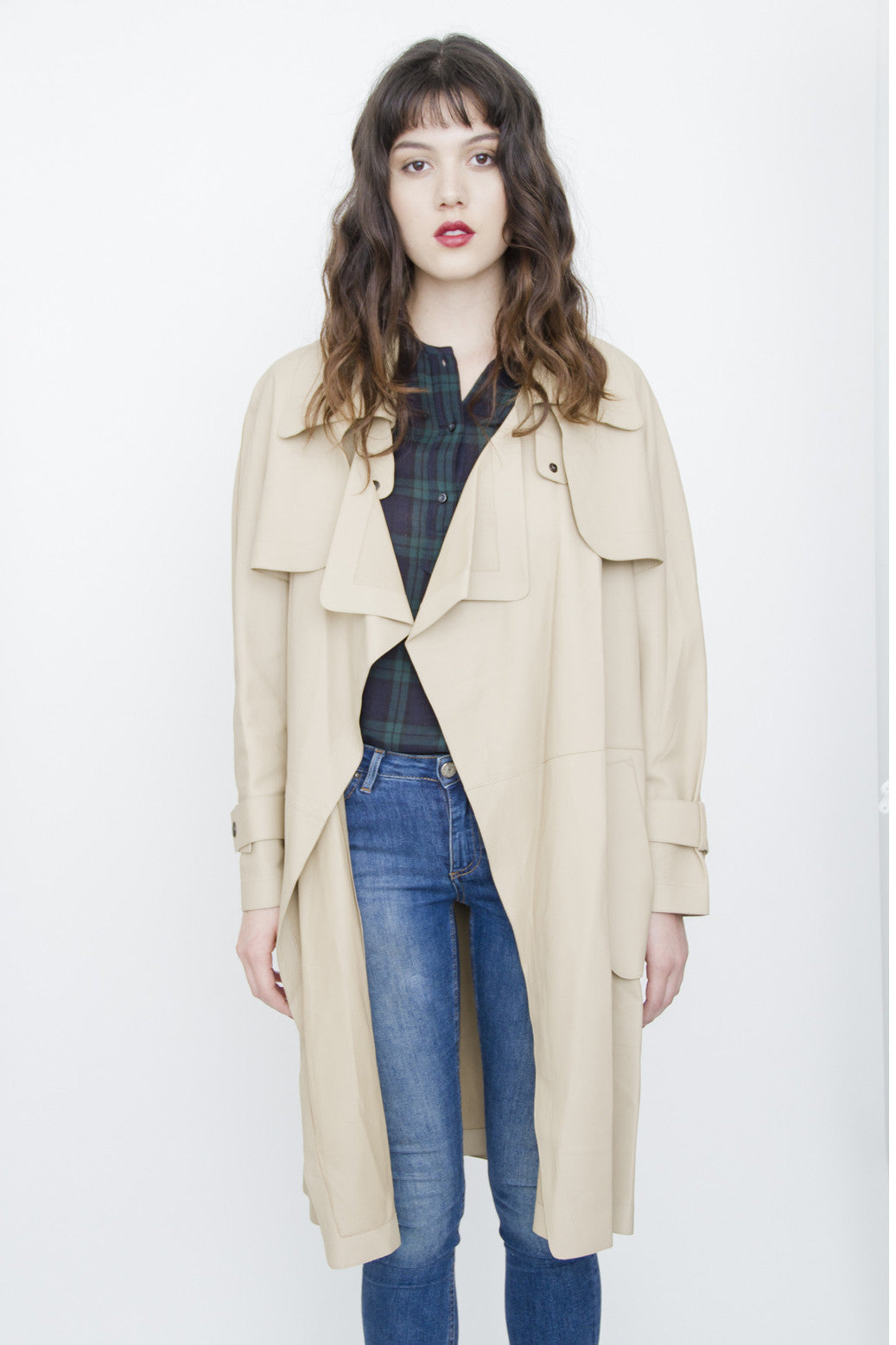 LEATHER TRENCH