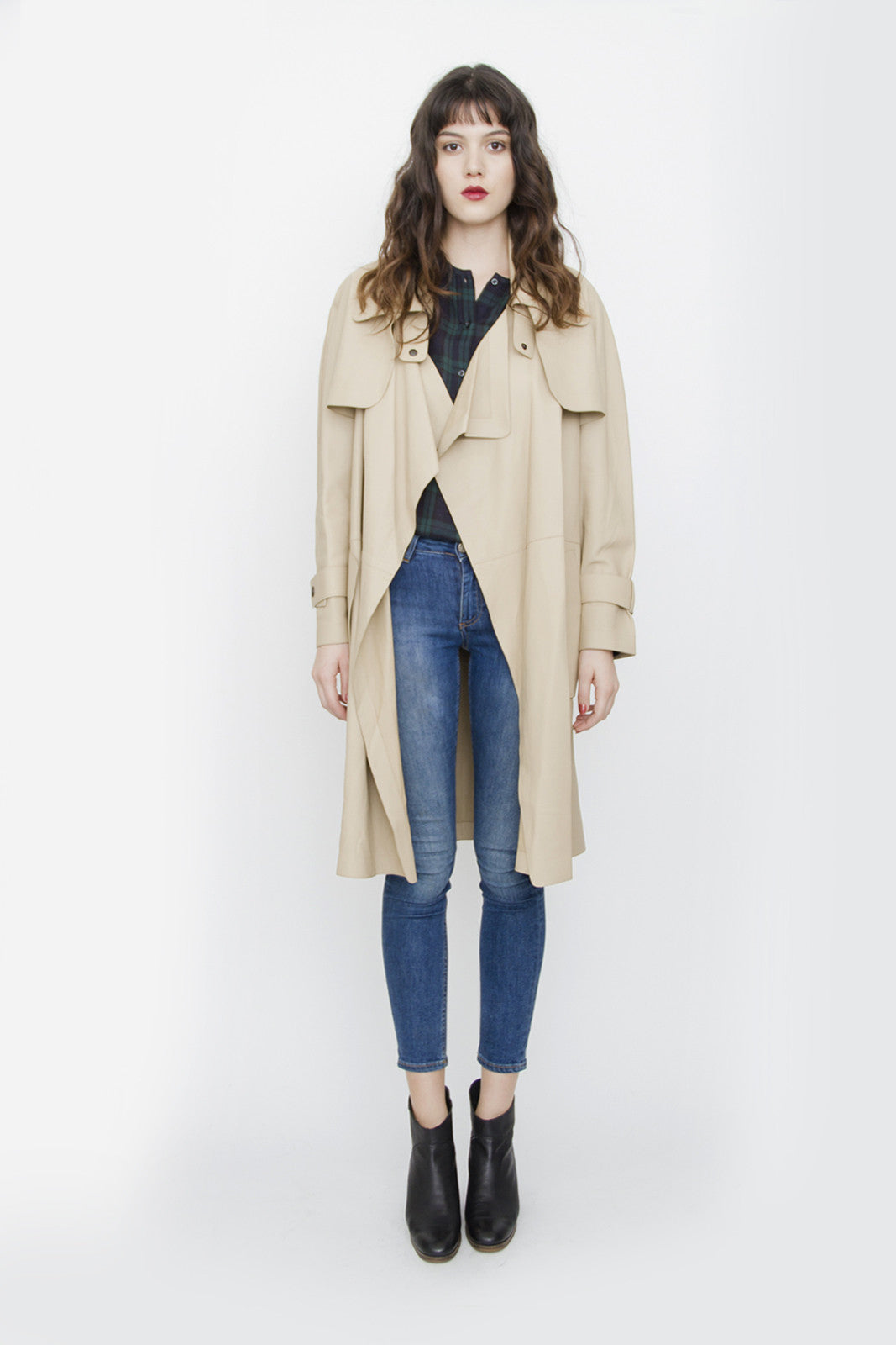 LEATHER TRENCH