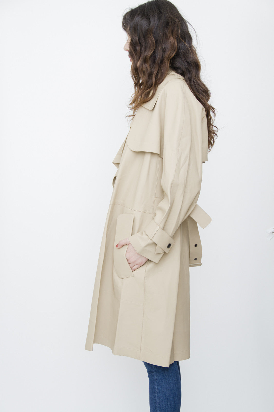 LEATHER TRENCH