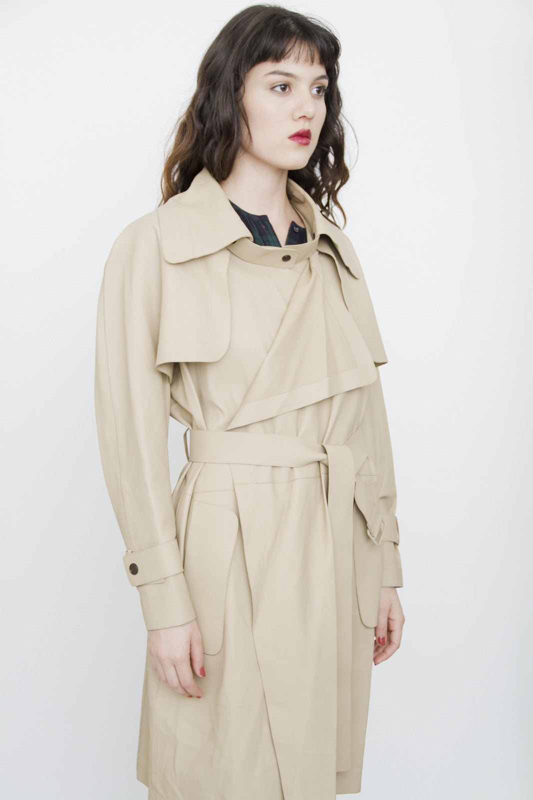 LEATHER TRENCH