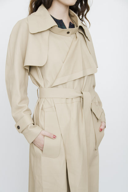 LEATHER TRENCH