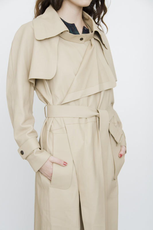 LEATHER TRENCH