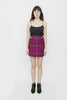 TARTAN WOOL MINI SKIRT