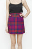 TARTAN WOOL MINI SKIRT