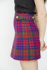 TARTAN WOOL MINI SKIRT