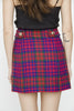 TARTAN WOOL MINI SKIRT