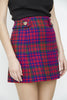 TARTAN WOOL MINI SKIRT