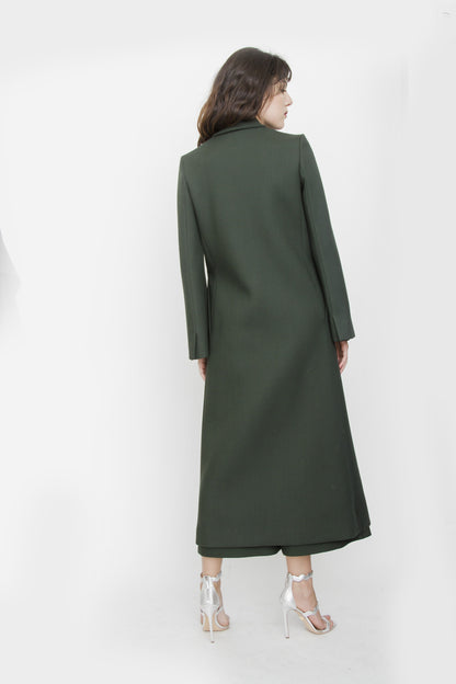 EVERGREEN WOOL COAT