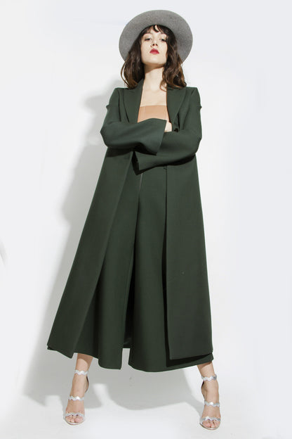 EVERGREEN WOOL COAT
