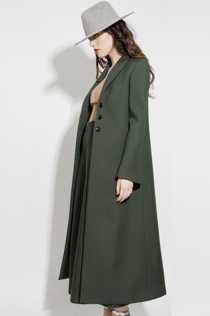 EVERGREEN WOOL COAT