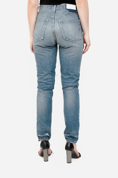 HIGH RISE RIDIG SKINNY JEANS