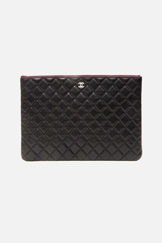 QUILTED CLUTCH WITH TAGS